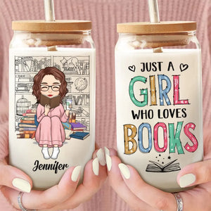 Les livres sont une magie portable unique - Tasse en verre personnalisée, tasse à café glacé - Cadeau pour les amoureux des livres