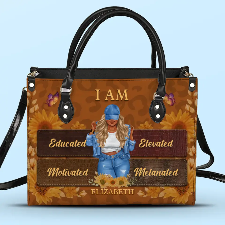 C'est qui je suis - Sac à main en cuir personnalisé Bestie - Cadeau pour meilleures amies, BFF, sœurs