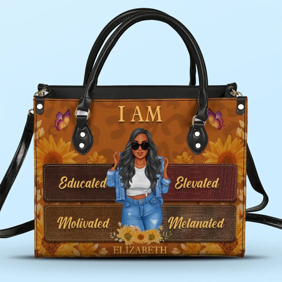 C'est qui je suis - Sac à main en cuir personnalisé Bestie - Cadeau pour meilleures amies, BFF, sœurs