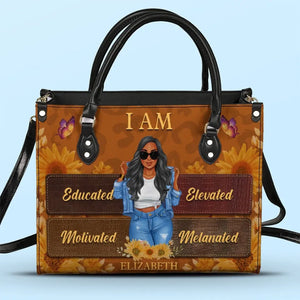 C'est qui je suis - Sac à main en cuir personnalisé Bestie - Cadeau pour meilleures amies, BFF, sœurs