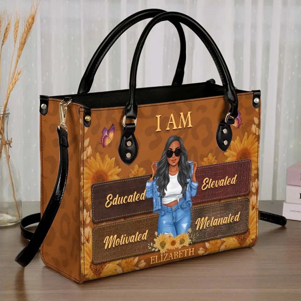C'est qui je suis - Sac à main en cuir personnalisé Bestie - Cadeau pour meilleures amies, BFF, sœurs