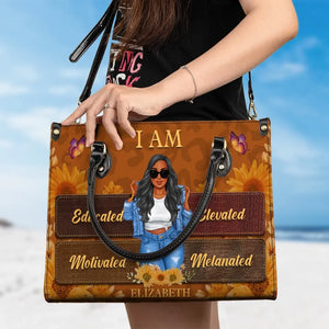 C'est qui je suis - Sac à main en cuir personnalisé Bestie - Cadeau pour meilleures amies, BFF, sœurs
