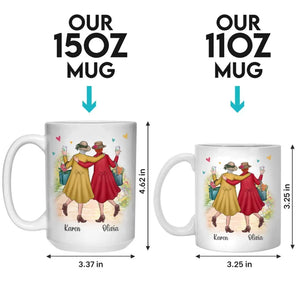 Nous sommes vieux et fous - Tasse personnalisée Bestie - Cadeau pour meilleures amies, BFF, sœurs