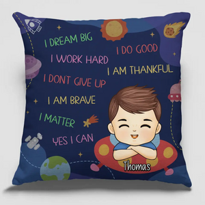 Rentrée scolaire : un look cool ! - Coussin personnalisé - Cadeau pour enfant, rentrée scolaire
