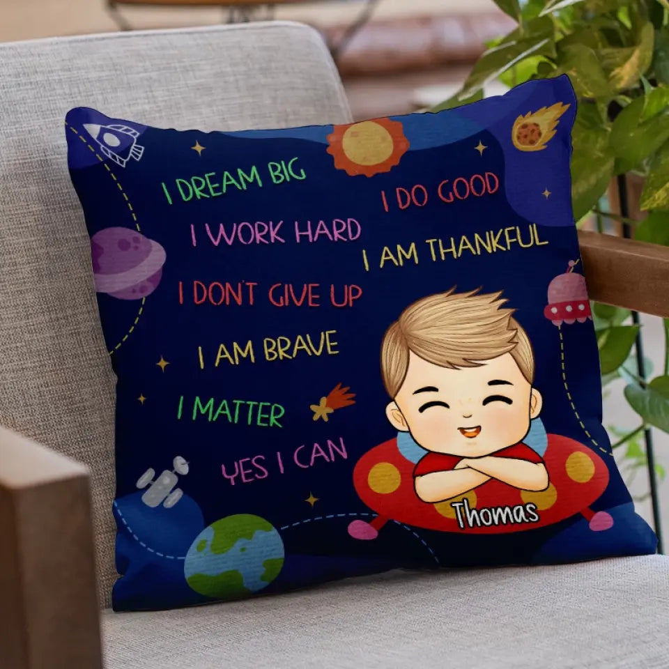 Rentrée scolaire : un look cool ! - Coussin personnalisé - Cadeau pour enfant, rentrée scolaire
