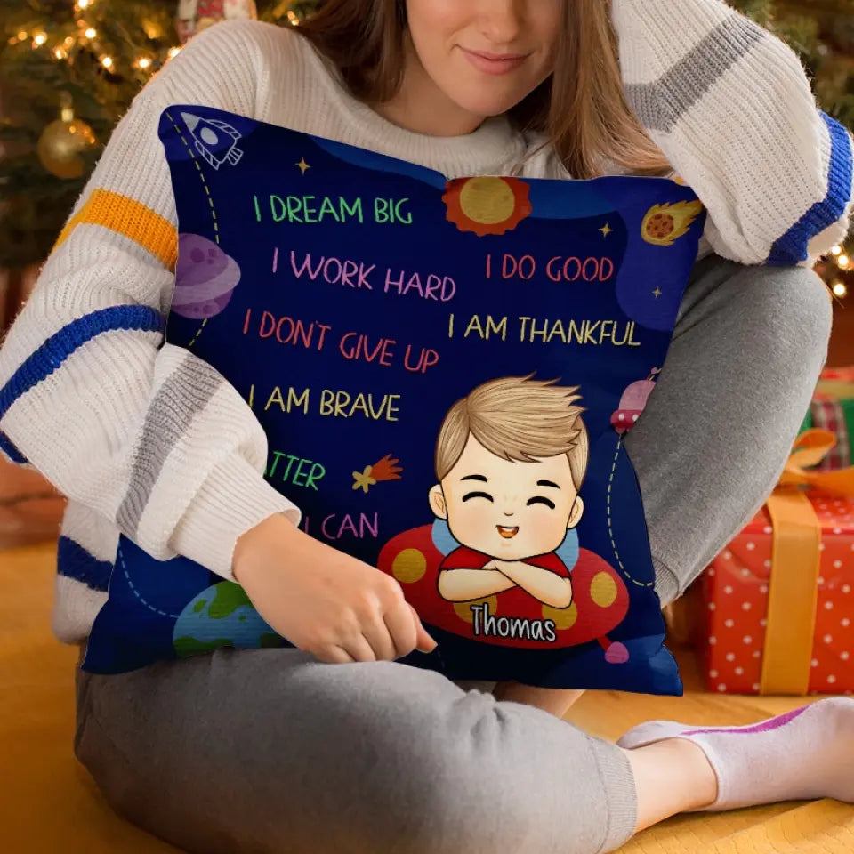 Rentrée scolaire : un look cool ! - Coussin personnalisé - Cadeau pour enfant, rentrée scolaire