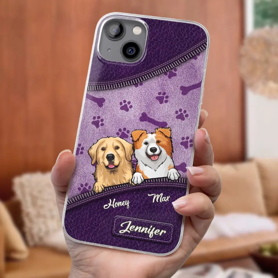 Les chiens nous ont tout donné ! Coque de téléphone transparente personnalisée pour chien ! Cadeau pour les propriétaires et les amoureux des animaux.