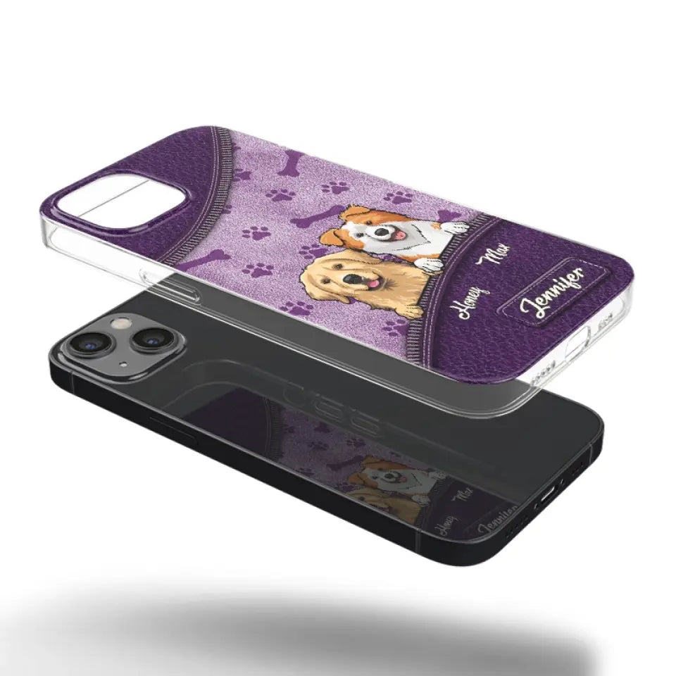 Les chiens nous ont tout donné ! Coque de téléphone transparente personnalisée pour chien ! Cadeau pour les propriétaires et les amoureux des animaux.