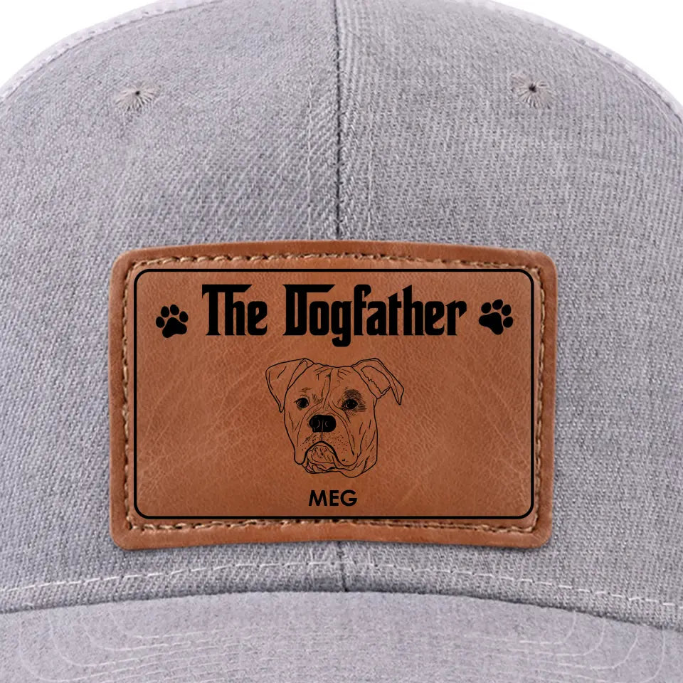 Vous êtes le parrain du chien - Chapeau en cuir personnalisé pour chien - Cadeau pour les propriétaires et les amoureux des animaux