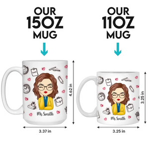 Façonner les esprits, inspirer l'avenir - Mug personnalisé 3D à effet gonflé pour enseignant - Cadeau pour enseignant