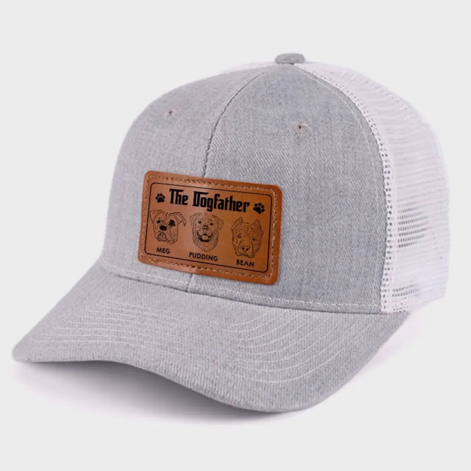 Vous êtes le parrain du chien - Chapeau en cuir personnalisé pour chien - Cadeau pour les propriétaires et les amoureux des animaux