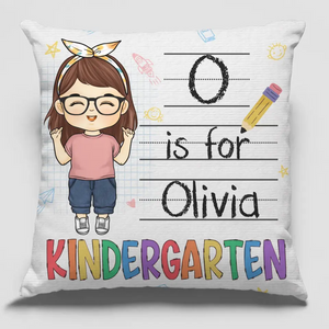Apprendre est une aventure - Coussin enfant personnalisé - Cadeau pour enfant, cadeau de rentrée scolaire