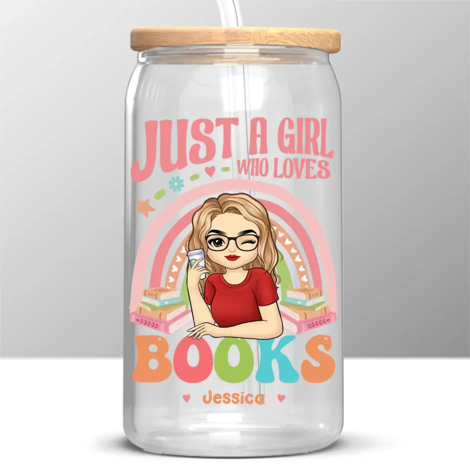 La lecture est magique - Tasse en verre personnalisée, tasse à café glacé - Cadeau pour les amoureux des livres