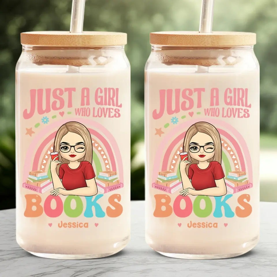 La lecture est magique - Tasse en verre personnalisée, tasse à café glacé - Cadeau pour les amoureux des livres