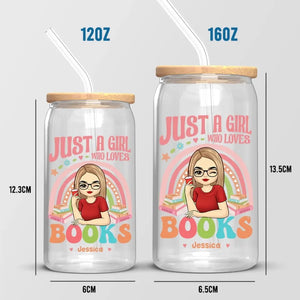 La lecture est magique - Tasse en verre personnalisée, tasse à café glacé - Cadeau pour les amoureux des livres