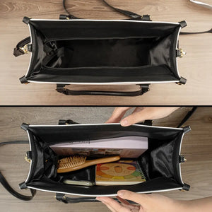 Maman sait beaucoup, mais grand-mère sait tout - Sac à main en cuir personnalisé pour la famille - Cadeau pour maman et grand-mère
