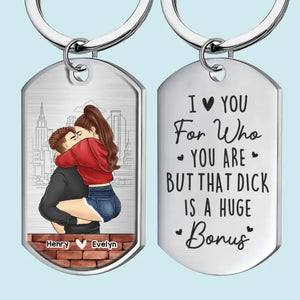 Avec toi, chaque instant est un conte de fées - Porte-clés personnalisé pour couple - Cadeau pour mari et femme, anniversaire