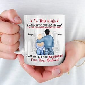 Une véritable histoire d'amour ne finit jamais - Mug personnalisé pour couple - Cadeau pour mari et femme, anniversaire