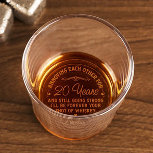 Je serai toujours ton verre de whisky - Verre à whisky personnalisé pour couple - Cadeau pour mari et femme, anniversaire