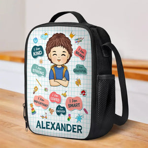 Travaillez dur, dormez bien ! Sac à lunch personnalisé ! Cadeau de rentrée scolaire pour enfant