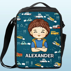 Lève-toi et brille, c'est l'heure de l'école ! - Sac à lunch personnalisé - Cadeau de rentrée pour enfant