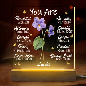 Une floraison vivace - Lampe LED 3D personnalisée pour meilleure amie - Cadeau pour meilleures amies, meilleures amies, sœurs