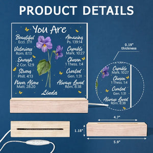 Une floraison vivace - Lampe LED 3D personnalisée pour meilleure amie - Cadeau pour meilleures amies, meilleures amies, sœurs