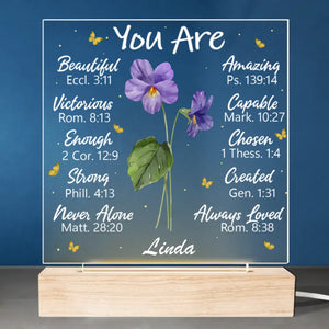 Une floraison vivace - Lampe LED 3D personnalisée pour meilleure amie - Cadeau pour meilleures amies, meilleures amies, sœurs