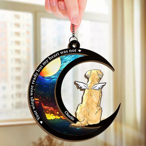 Tu me manques beaucoup - Attrape-soleil commémoratif personnalisé à suspendre à une fenêtre - Cadeau de condoléances pour les propriétaires et les amoureux des animaux