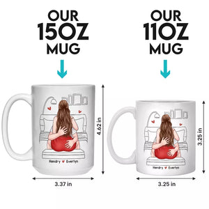 Te tenir la main est l'une de mes activités préférées - Mug personnalisé pour couple - Cadeau pour mari et femme, anniversaire