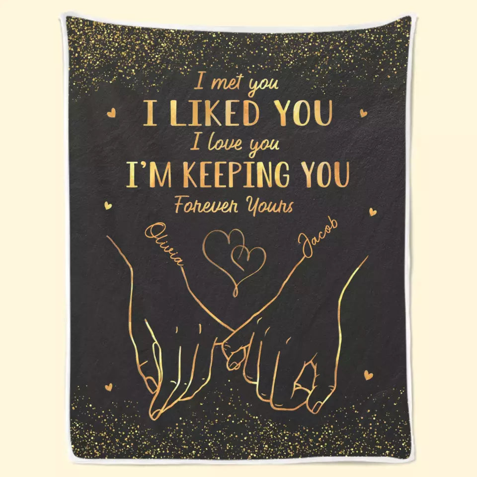 Ensemble, célébrons notre lien indéfectible ! Couverture personnalisée pour couple ! Cadeau pour mari et femme, anniversaire