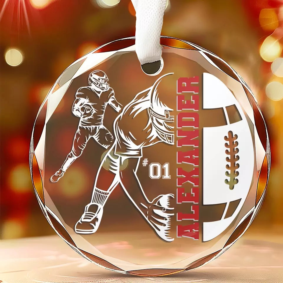 Faisons de ce mois de décembre un moment inoubliable - Décoration de Noël en verre personnalisée - Cadeau pour les amateurs de sport et les sportifs