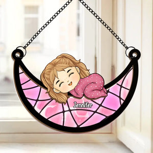 Petites mains, grands rêves, chéris pour toujours - Attrape-soleil personnalisé à suspendre à la fenêtre - Cadeau de Noël pour bébé, enfant, nouveau-né