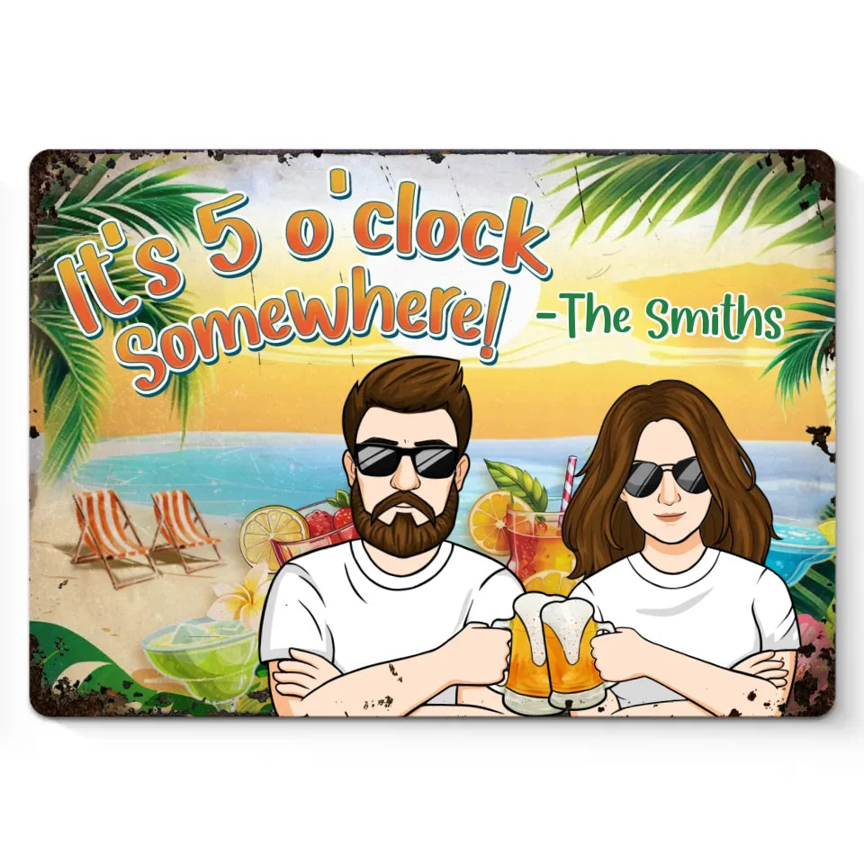 Tu es le gin de mon tonic - Plaque en métal personnalisée pour couple - Cadeau de pendaison de crémaillère pour mari et femme, anniversaire