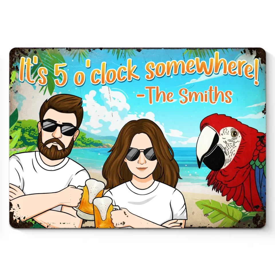 Tu es le citron vert de ma tequila - Plaque en métal personnalisée pour couple - Cadeau de pendaison de crémaillère pour mari et femme, anniversaire