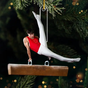 Photo personnalisée Fixez-vous des objectifs élevés et ne vous arrêtez pas avant d'y être parvenu - Ornement personnalisé personnalisé - Forme personnalisée en acrylique - Cadeau de Noël pour les amateurs de sport, les joueurs de sport