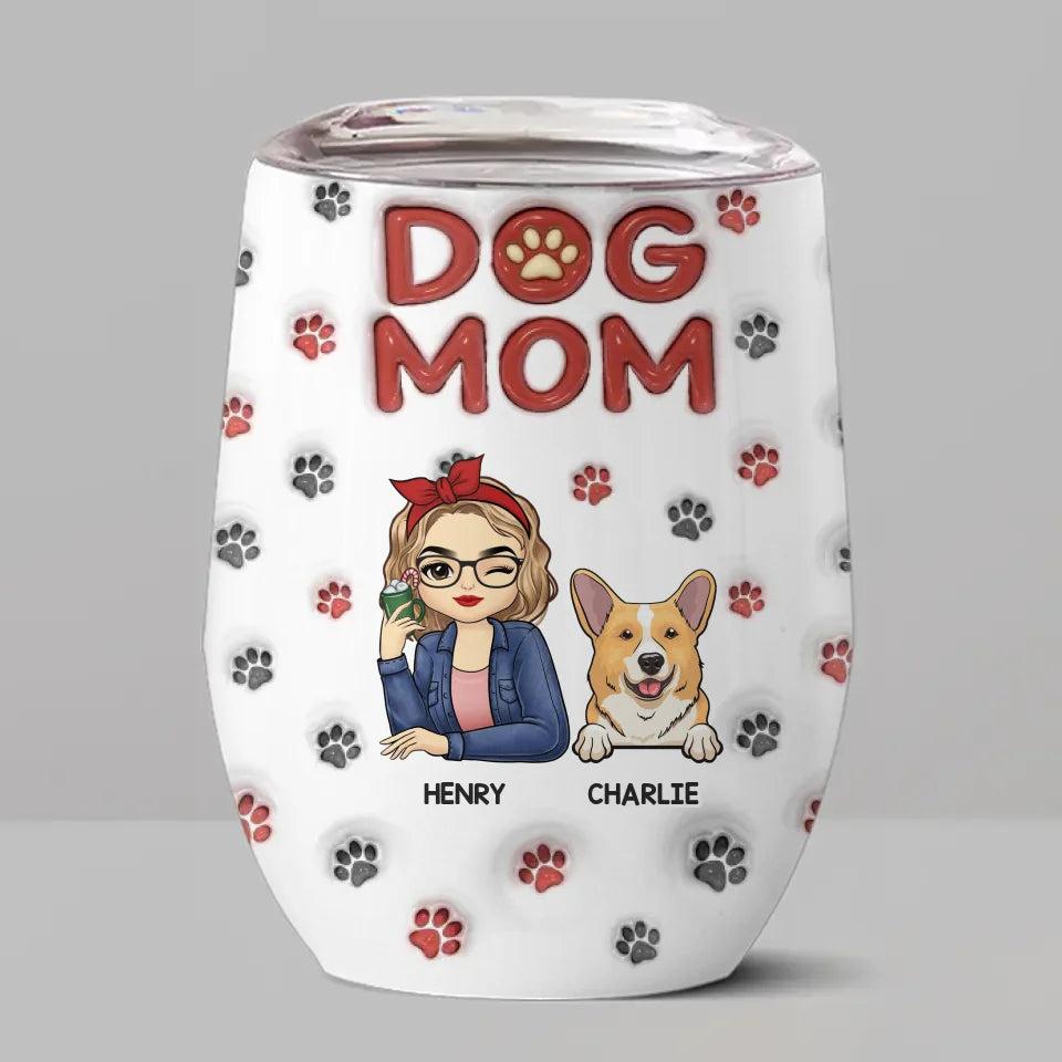 Le meilleur thérapeute a de la fourrure et quatre pattes - Gobelet personnalisé avec effet gonflable 3D pour chien et chat - Cadeau pour propriétaires et amoureux des animaux