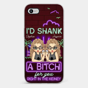 Avec toi, c'est toujours amusant - Coque de téléphone transparente personnalisée Bestie - Cadeau pour meilleures amies, meilleures amies, sœurs