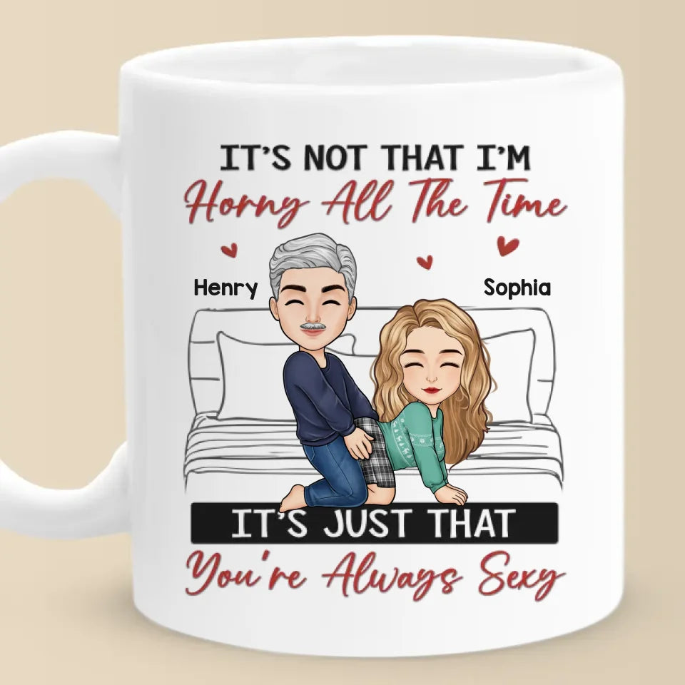 J'aime chaque centimètre de toi, certains plus que d'autres - Tasse personnalisée pour couple - Cadeau de Noël pour mari et femme, anniversaire