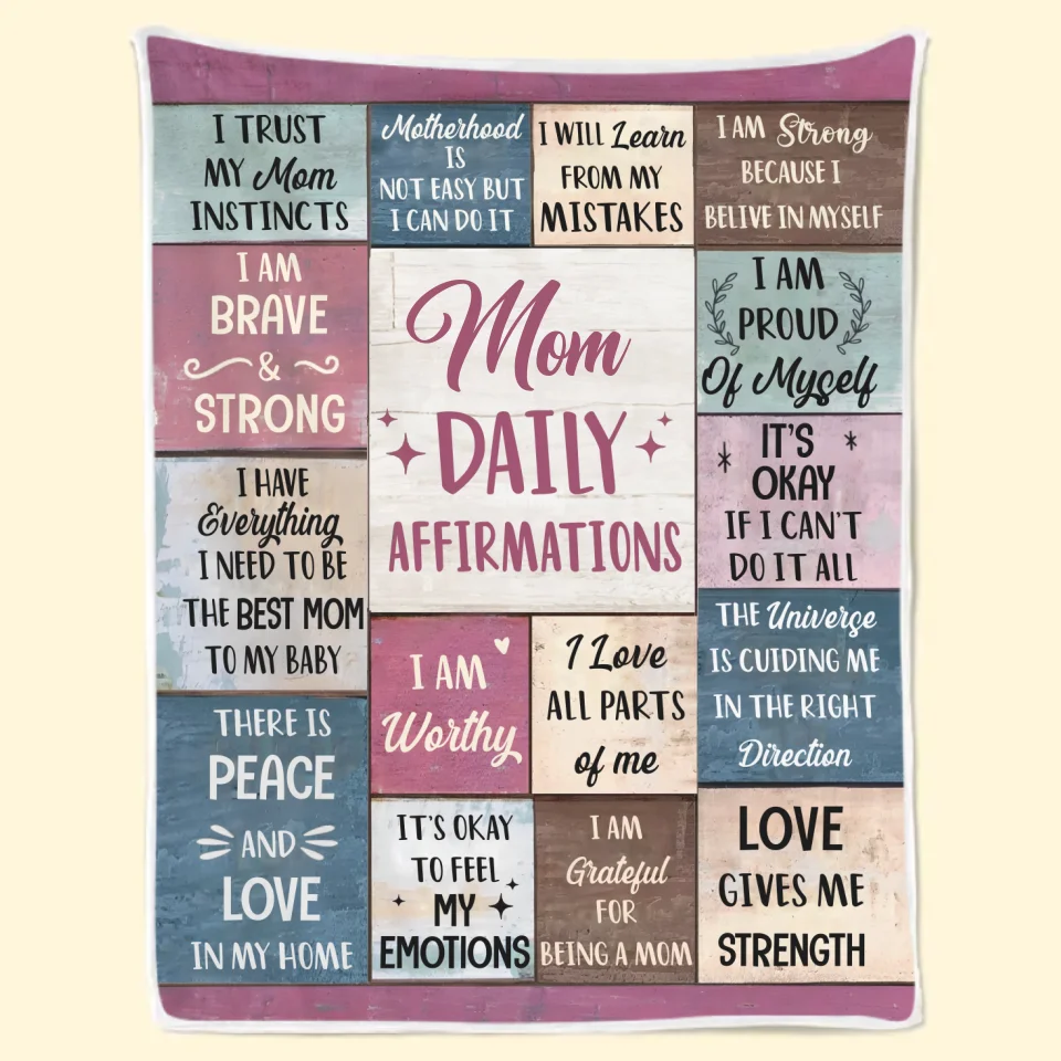 I Am My Child’s Safe Place - Affirmation Personalized Custom Blanket - Gift For Mom, Yourself
