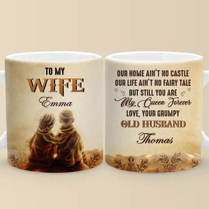 Deux cœurs, une âme - Tasse personnalisée pour couple - Cadeau pour mari et femme, anniversaire