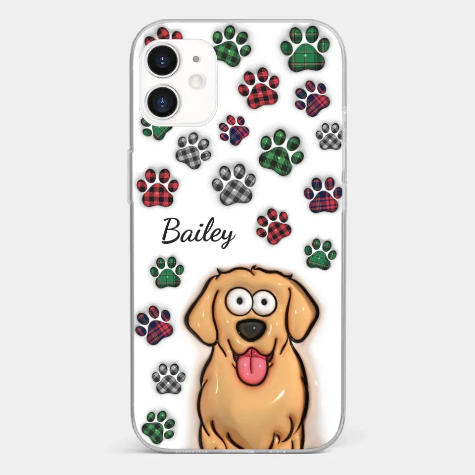 Life Would Be Ruff Without You - Dog & Cat Personalized Custom 3D Inflated Effect Printed Clear Phone Case - Gift For Pet Owners, Pet Lovers