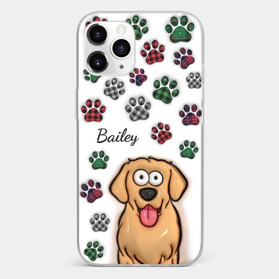 Life Would Be Ruff Without You - Dog & Cat Personalized Custom 3D Inflated Effect Printed Clear Phone Case - Gift For Pet Owners, Pet Lovers