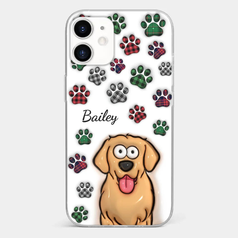 Life Would Be Ruff Without You - Dog & Cat Personalized Custom 3D Inflated Effect Printed Clear Phone Case - Gift For Pet Owners, Pet Lovers