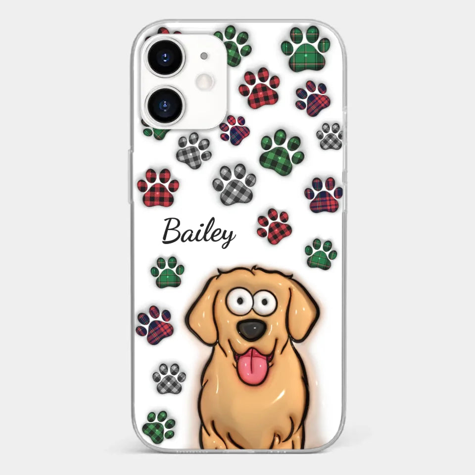 Life Would Be Ruff Without You - Dog & Cat Personalized Custom 3D Inflated Effect Printed Clear Phone Case - Gift For Pet Owners, Pet Lovers