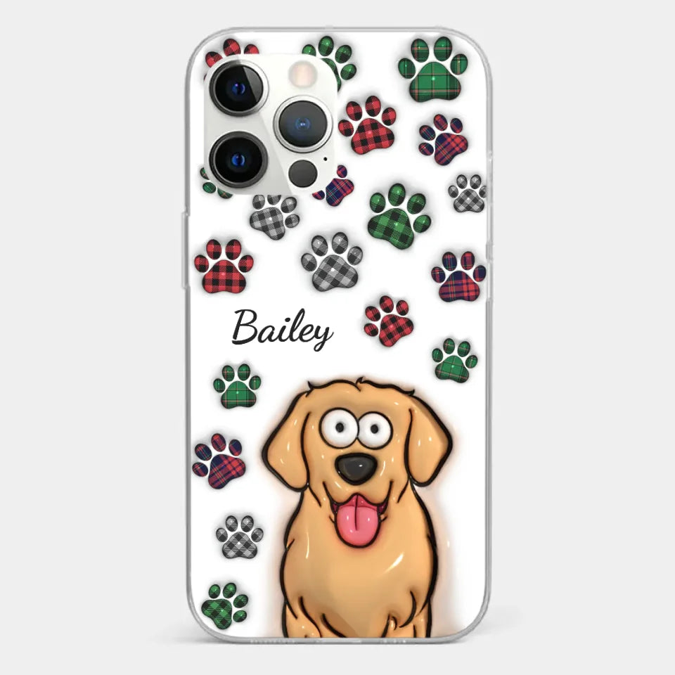 Life Would Be Ruff Without You - Dog & Cat Personalized Custom 3D Inflated Effect Printed Clear Phone Case - Gift For Pet Owners, Pet Lovers
