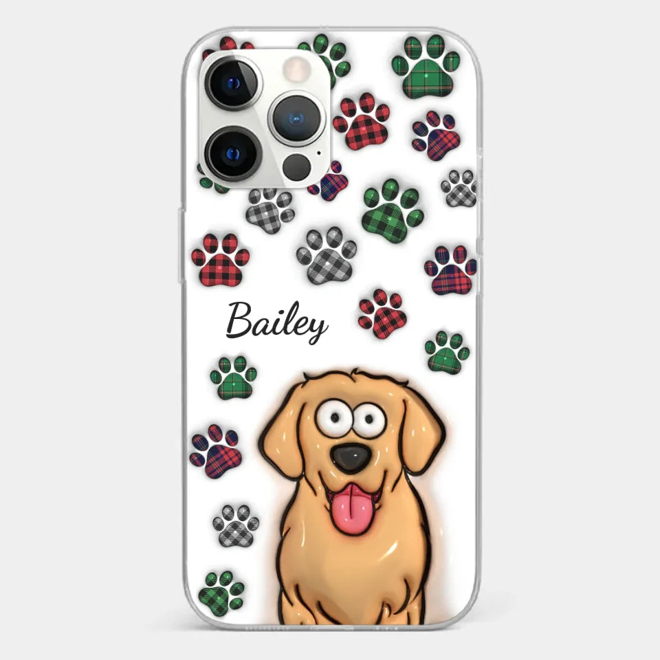 Life Would Be Ruff Without You - Dog & Cat Personalized Custom 3D Inflated Effect Printed Clear Phone Case - Gift For Pet Owners, Pet Lovers