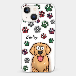 Life Would Be Ruff Without You - Dog & Cat Personalized Custom 3D Inflated Effect Printed Clear Phone Case - Gift For Pet Owners, Pet Lovers