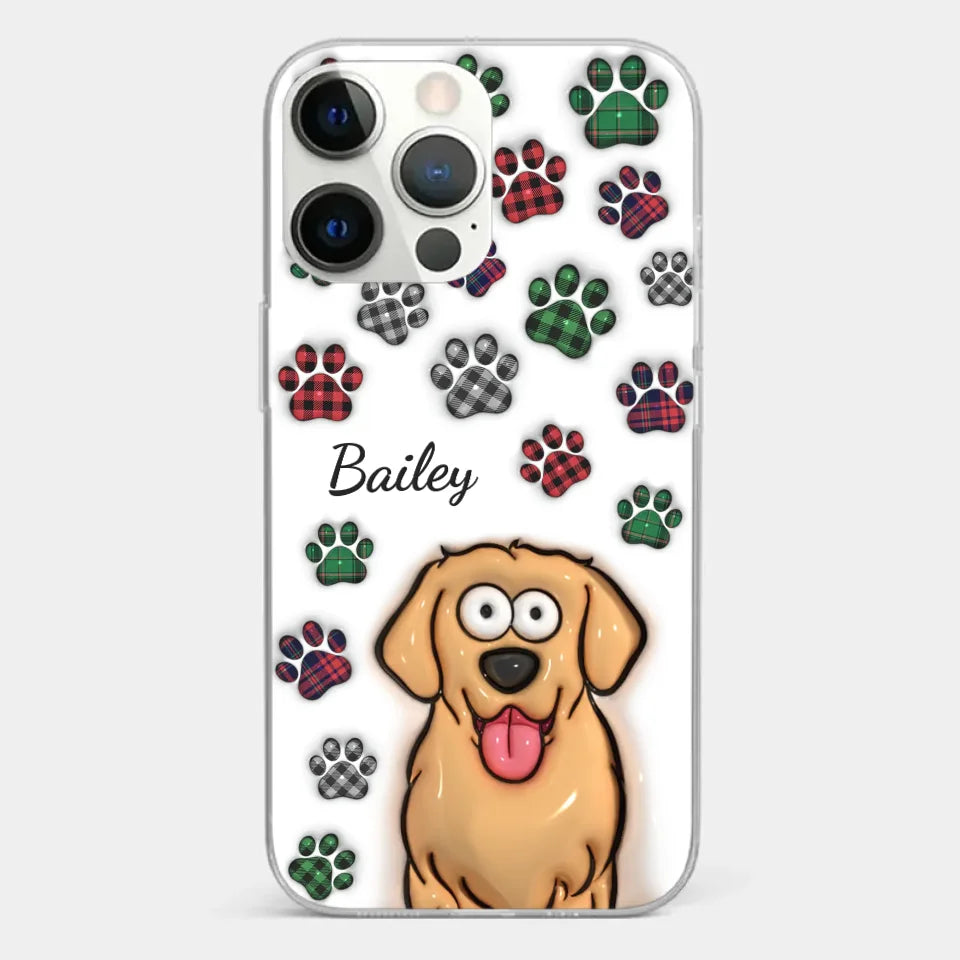 Life Would Be Ruff Without You - Dog & Cat Personalized Custom 3D Inflated Effect Printed Clear Phone Case - Gift For Pet Owners, Pet Lovers
