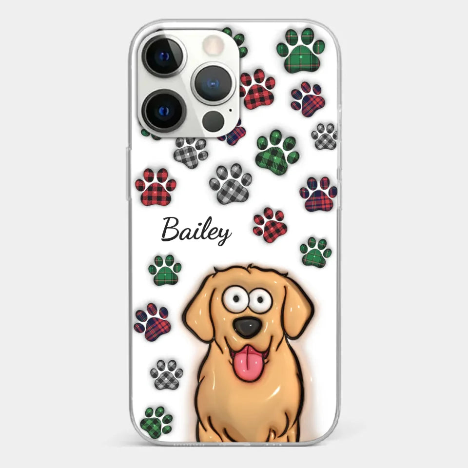 Life Would Be Ruff Without You - Dog & Cat Personalized Custom 3D Inflated Effect Printed Clear Phone Case - Gift For Pet Owners, Pet Lovers